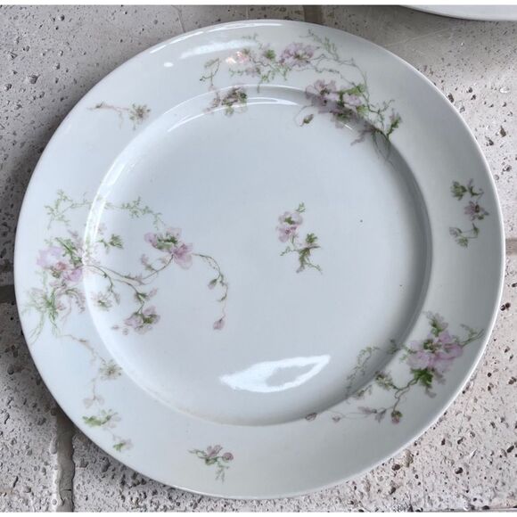 Vintage GDA CH Field Haviland Limoges France Floral Dinner Plates & Serving Dish - Picture 3 of 15